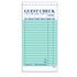 A1Paper - 3.4" x 6.75" 1 Part Booked Guest Checks, 50x100/Cs - DIRG3616
