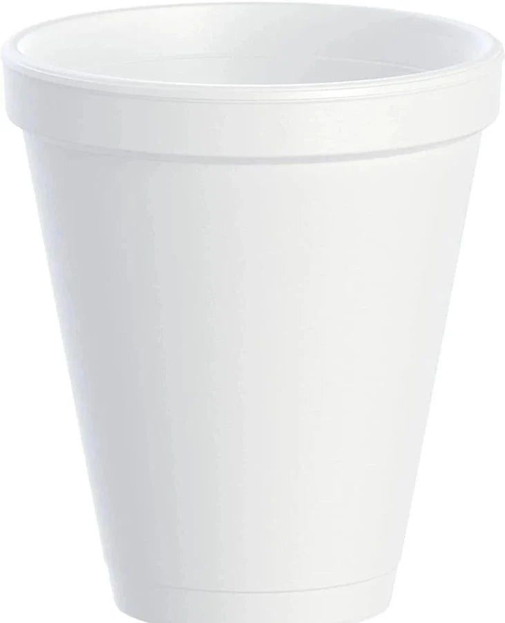 Dart Container - 12 Oz White EPS Foam Cups, 1000/Cs - 12J16
