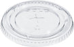 Dart Container - Clear Flat Lid Straw Slot fits TP9R, TP12, TR16, TN20, TN22 Plastic Cups, 1000/Cs - 662TS
