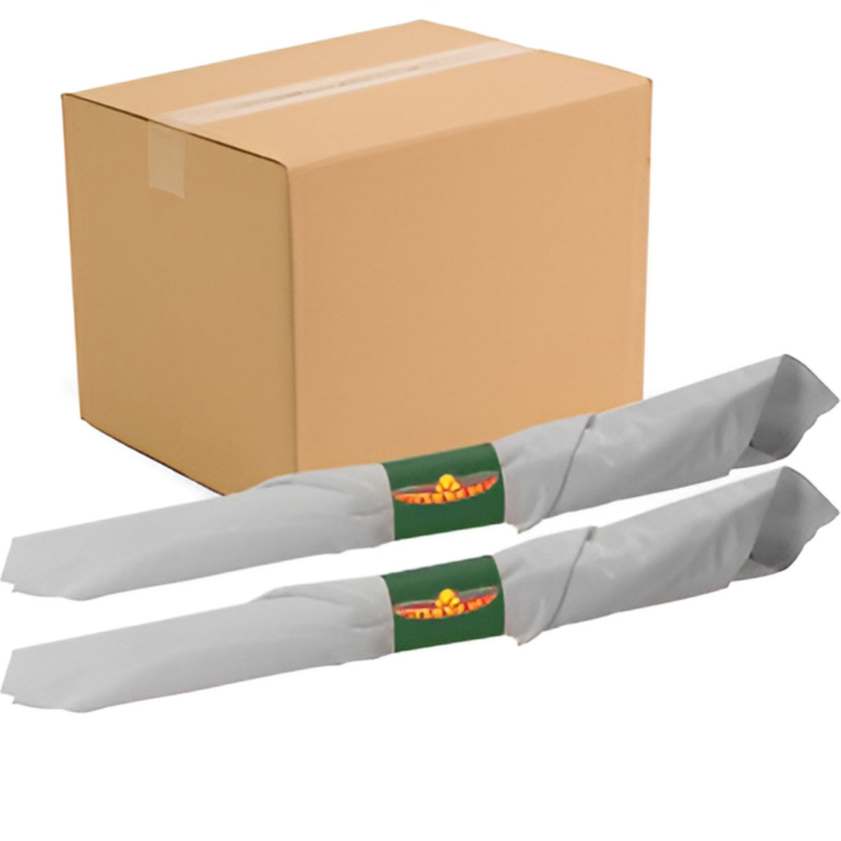 A1Paper - 4.5", 2.5 M Sombrero Green Napkin Bands, 2500/Pk - 395548