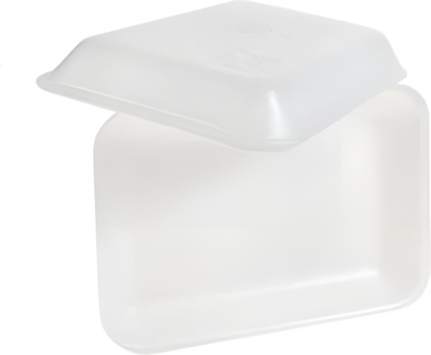 Dyne-A-Pak Inc. - 8.25" x 5.75" x 1" 2/2D White Foam Meat Trays, 500/Cs - 2010020W00