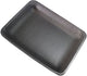 Dyne-A-Pak Inc. - 10.5" x 8.5" x 1.375" 8PP Black Foam Meat Trays, 400/Cs - 20108PPN00